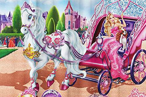 Image of Polyester 3D Digital Printed Beautiful Kids Cartoon Room Curtains | Kids Curtains for Kids Room | Nursery Curtains (Design-Jasmine, 4x7 Ft-Door-2 Pieces)