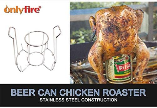 Onlyfire FPA-5121 Beer Can Chicken Roaster Rack, Stainless Steel Poultry Holder, Chicken Holder for Grills and Ovens