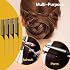 4 PCS Rat Tail Combs Parting Rattail Combs Teasing Fine Tooth Comb with Metal Pick for Curly Hair,Detangling Combs for Women,Parting Combs for Braiding,Styling Hair(Black)