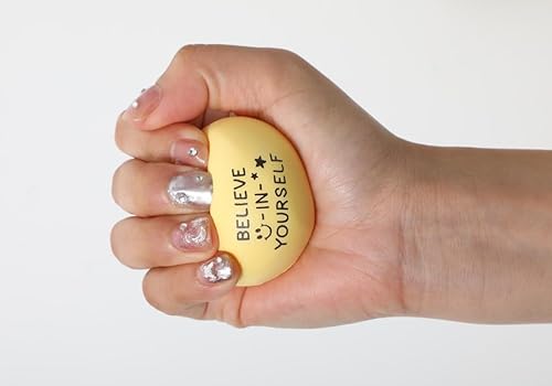 Miniatura 5 de Wettarn 72 bolas motivacionales para el estrés, regalos de graduación, recuerdos de fiesta, incluye 36 mini bolas de espuma de 1.97 pulgadas y 36