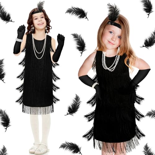 Disfraz Completo Niñas 1920s Flapper Set 6 Pzs miniatura 5