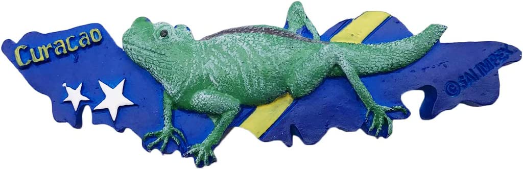 Magnete Frigorifero 3D Curaçao Holland – Souvenir Turistico In Resina, Fatto A Mano, Decorazione Casa, Regalo Viaggio