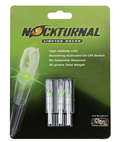 Nockturnal-X Lighted Nock For Arrows With .204 Inside Diameter Including Victory, Easton And G-Uni Brands, Green #TOP1