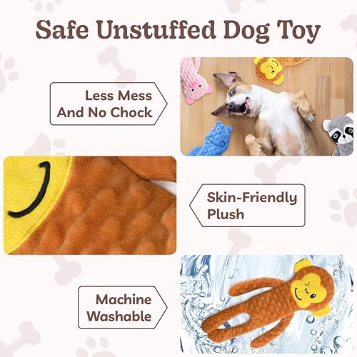 Juguete mordible para perros SHARLOVY sin relleno miniatura 6