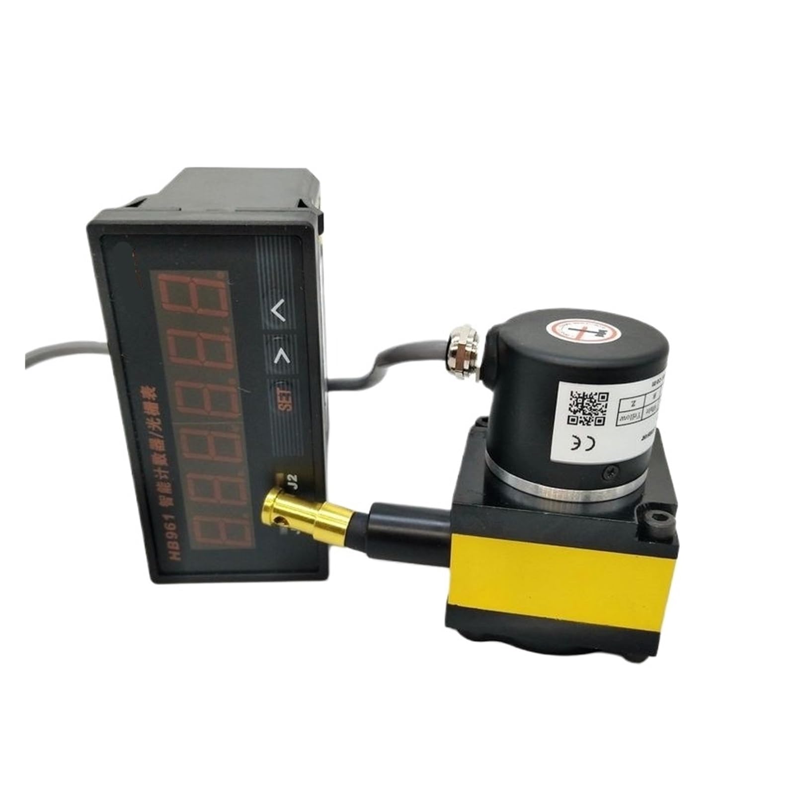 EAHWCXSD Linear displacement sensor 500mm stroke range wire encoder with HB961 digital display counter