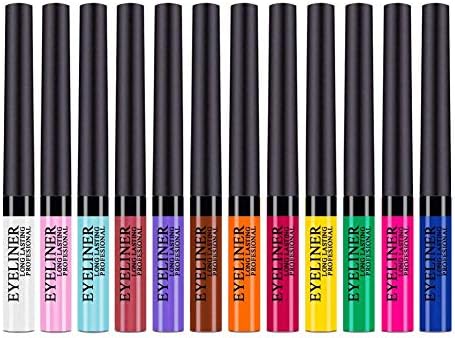 Liquid Glitter Eyeliner Metallic Glitter Sparkling Eyeliner Eyeshadow High Pigmented Colorful Brighten Eye Shadow Long Lasting Sparkling Eyeliner