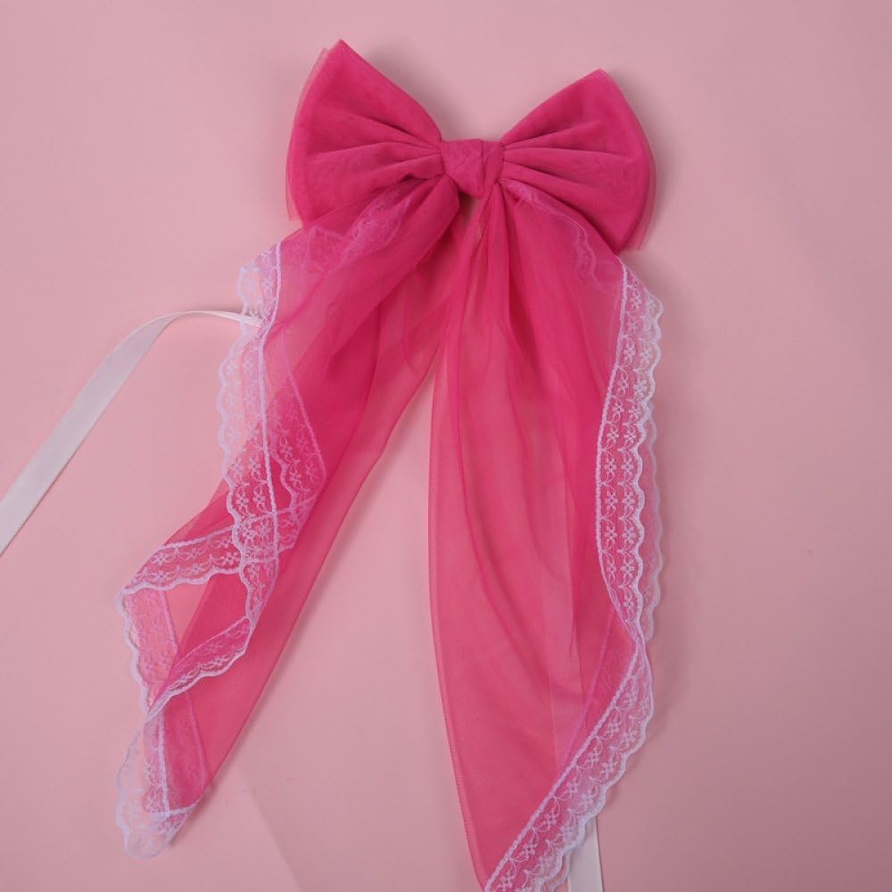 Alzapaños de cinta de encaje OUdini color Rose Red de 43x16cm para recogida de cortinas