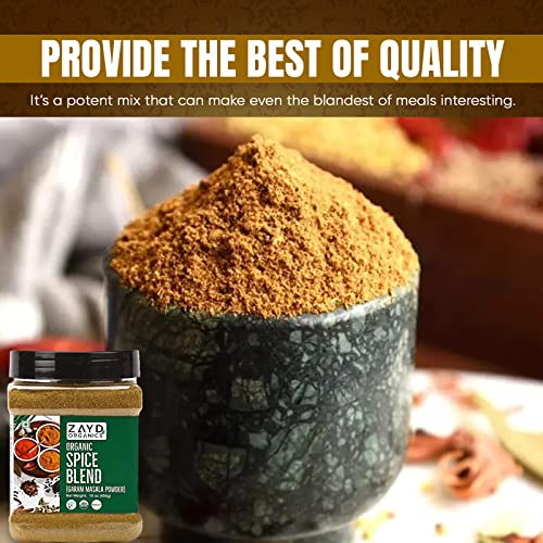 Zayd Organics Garam Masala Powder, Indian 11-Spice Blend, Usda Organic, 16Oz (454G) #TOP3