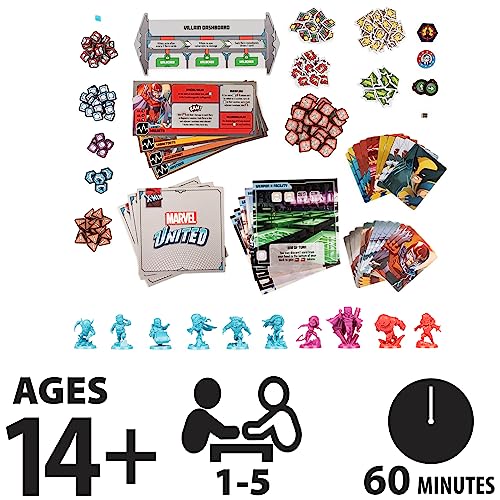 Image of Spin Master Games, Marvel United: X-Men, Strategy Board Game, Includes Collectible Figurines, for Fans of Marvel Rivals & Action Movie Toys, 1-5 Players, for Adults & Teens Ages 14 & Up