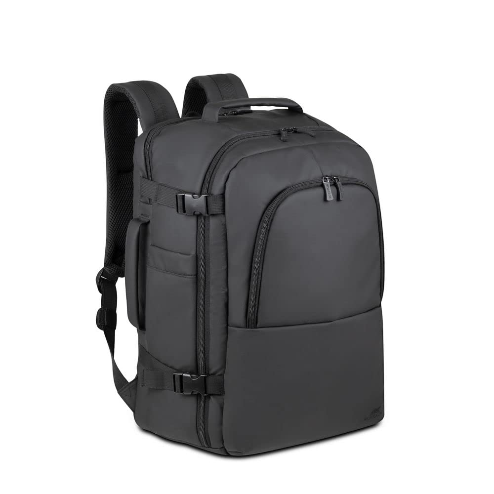 RIVACASE8435 Black Coated ECO Laptop Backpack 15.6 Inches, Black, 15,6", Eco