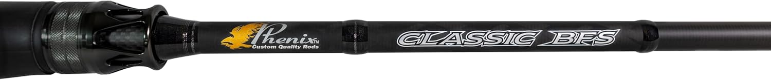 Phenix Rods Classic BFS Casting / 7′1″ / 1 PC / 4-10 LB LINE Rating / 3/32-1/4 OZ Lure Weight/Fuji ALCONITE Guides/Phenix Custom Reel SEAT/Cork Split Grip Handle