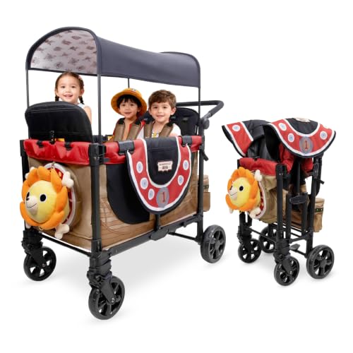 Image of WonderFold ONE PIECE Thousand Sunny Limited Edition 4 Seater Stroller Wagon - Spacious, Safe, and Stylish Ride with All-Terrain Wheels