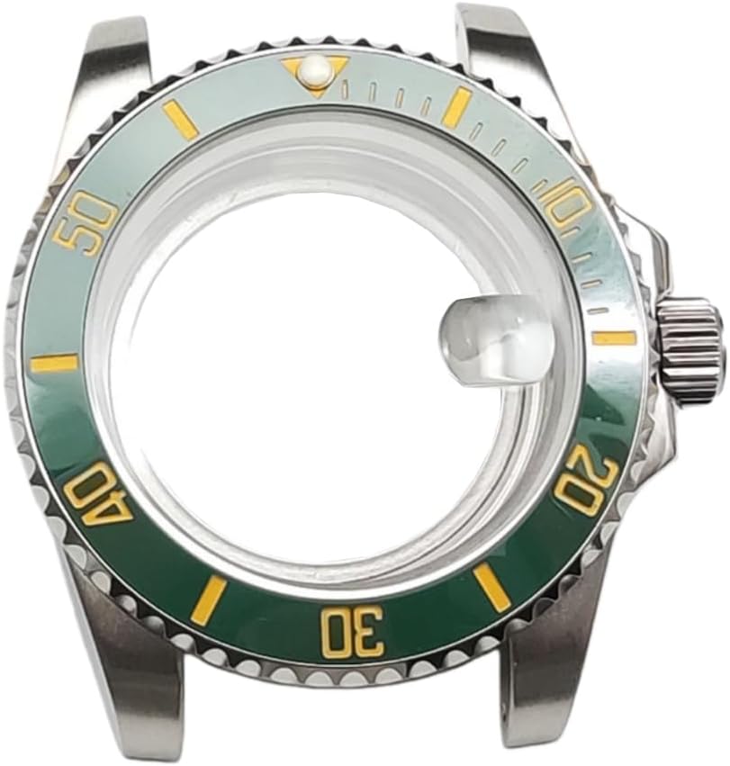 40mm Stainless Steel Watch Case Modding Kit Rotating Bezel Replacement Watch Case Parts for Rolex Submariner