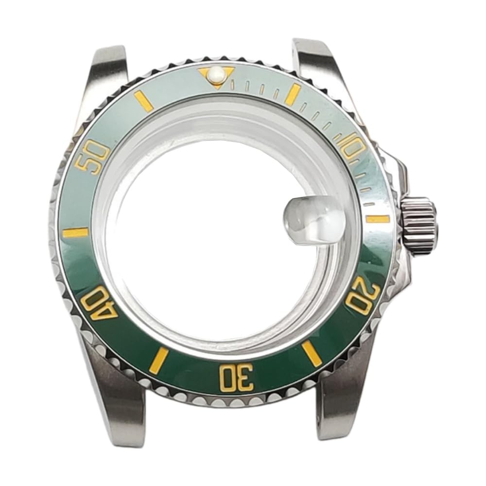 40mm Stainless Steel Watch Case Modding Kit Rotating Bezel Replacement Watch Case Parts for Rolex Submariner