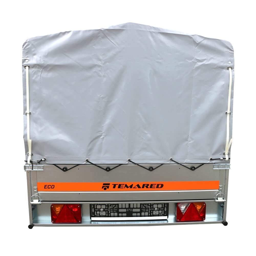 Tema Grande remorque basculante 263X125X110 cm + bâche Haute