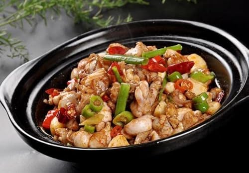 Casserole Clay Dry Pot Heat-Resistant Premium Saucepan Ceramic Bowl With Lid Cook Soup Terrine Black 42Oz #TOP5