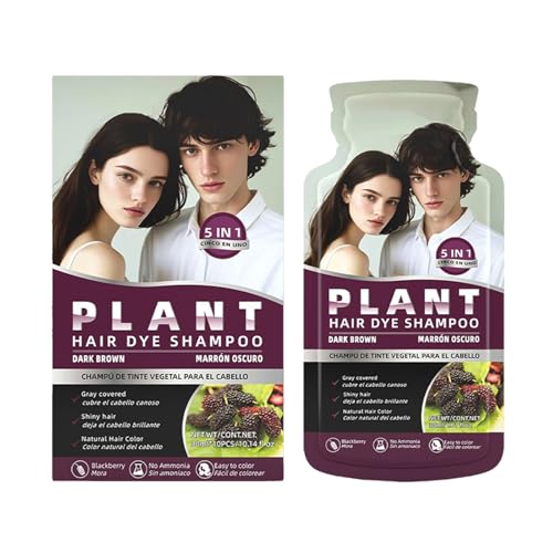 Tinte en Espuma,10 Unidades Champú Colorante En Espuma - Crema Cobertura Canas para Estudiantes Adolescentes Hombres Principiantes Salón y Hogar