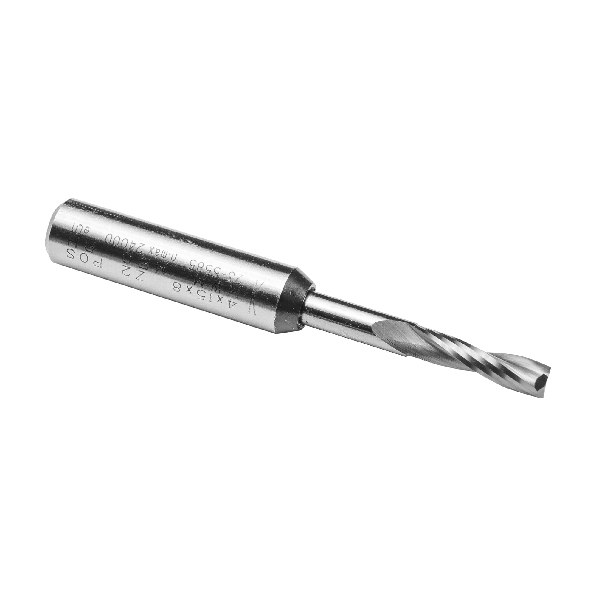 ENT 10022 Frez spiralny w wegliku spiekanym, chwyt (S) 8 mm, srednica (D) 4 mm, NL 15 mm, GL 60 mm