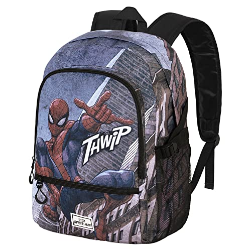 Sac à dos Spiderman grand compartiment pour ranger les grands cahiers A4
