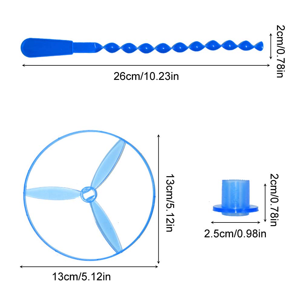 EQLEF Twisty Pull String latające spodki spinning Flying Disc helikoptery zabawka zabawki edukacyjne dla dzieci styl losowy, kolor losowy