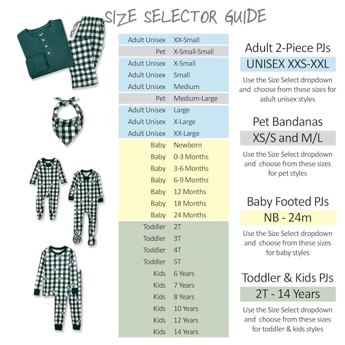 Image of Butterblu Family Jammies Matching Holiday Christmas Pajama Sets | GOTS Certified Organic Cotton for Baby, Toddler, Kids, Adults, and Pets, with Pockets, Perfect for Family Photos