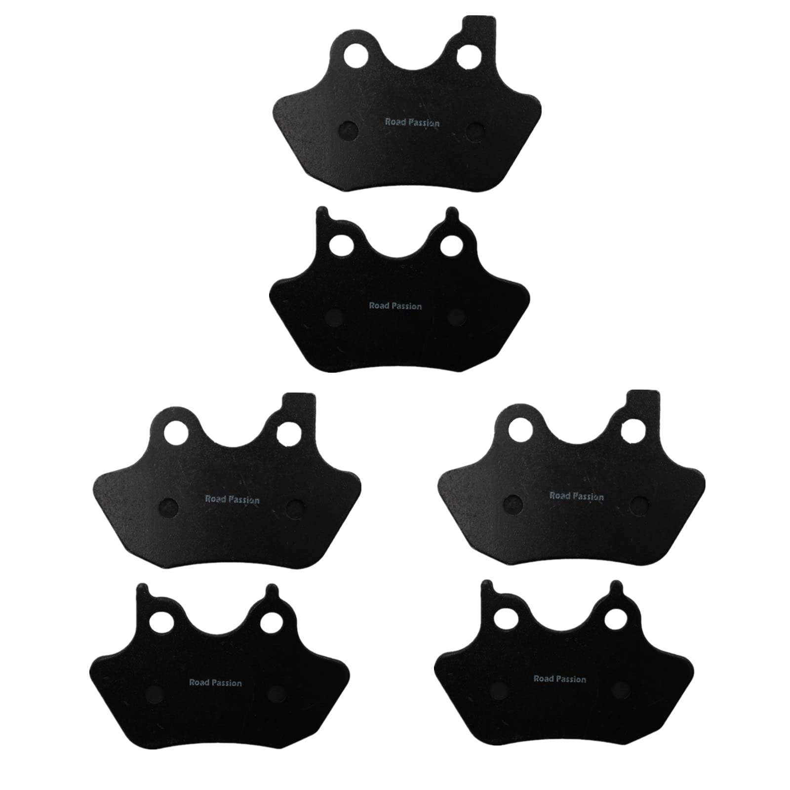 Road Passion Front & Rear Brake Pads Set for Harley FLHRCi Road King Classic/FLHTCU-I Electra Glide Ultra Classic/Touring FLHT 2000-2007 Dyna FXDLi Dyna Low Rider (Spoke Wheels) 2006 (Semi-metallic)