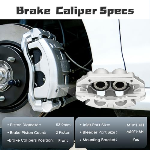 Image of Front & Rear Driver Passenger Disc Brake Caliper Assembly Calipers Compatible with Ram 1500 2011 2012 2013 2014 2015 2016 2017 2018, Replace 18-B5054 18-B5055 18-B4836 18-B4837