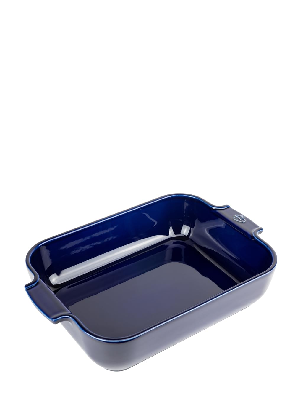 Rectangular Ceramic Baking Dish - 32 cm (including handles) x 20 cm x 6.5 cm - Capacity: 2.7 L - 4-5 Servings - 10 Year Guarantee - Made In France - Blue Colour