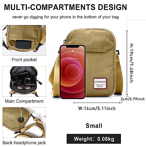 Image of SEAFEW Mini Crossbody Bag Shoulder Bag for Men, Small Messenger Satchel Bag for Women