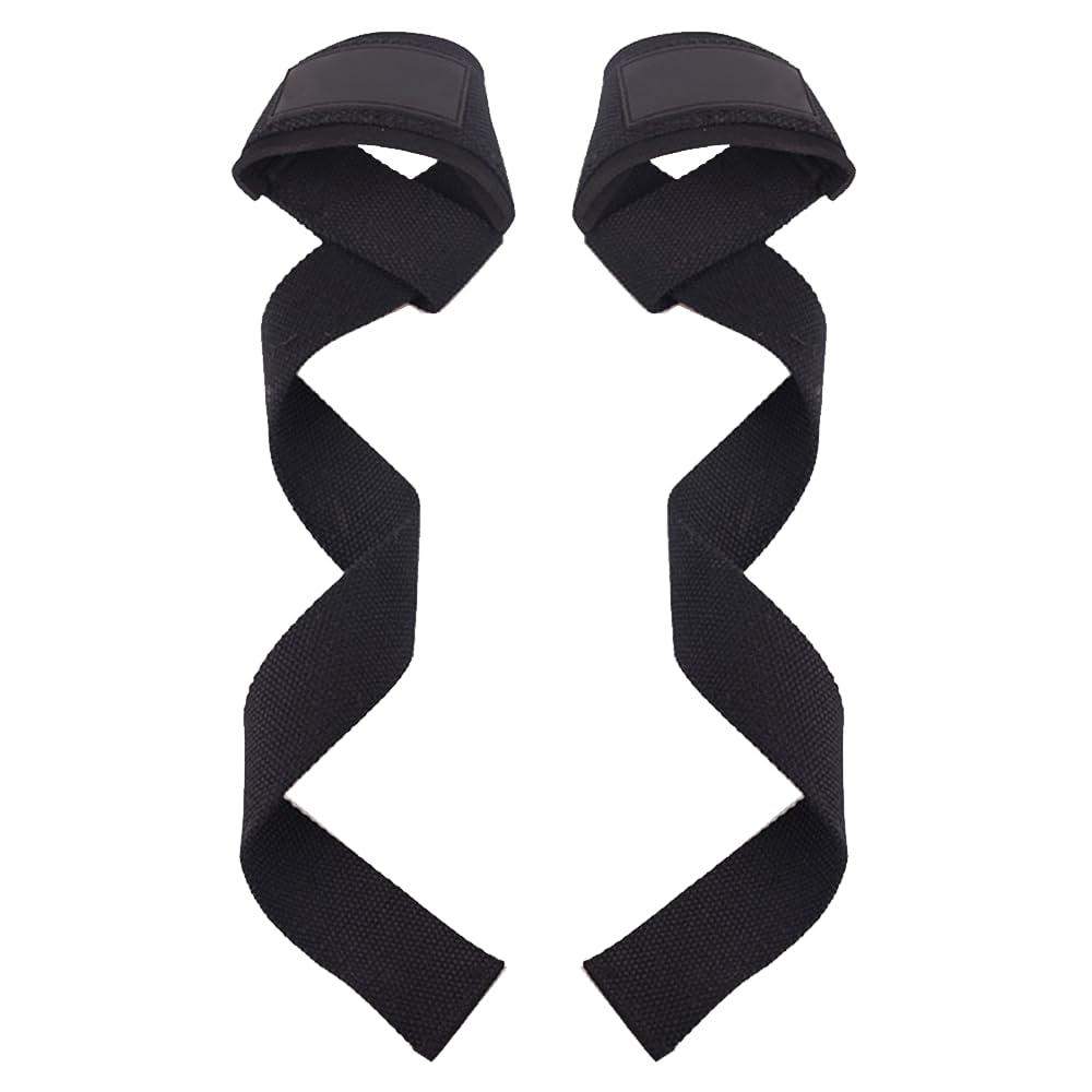Ram® Weight Lifting Adjustable Straps Non Slip Fitness Padded Cotton Wrist Support With Gel Grips Dumbbell Barbells Deadlift Straps For Gym Bodybuilding Straps