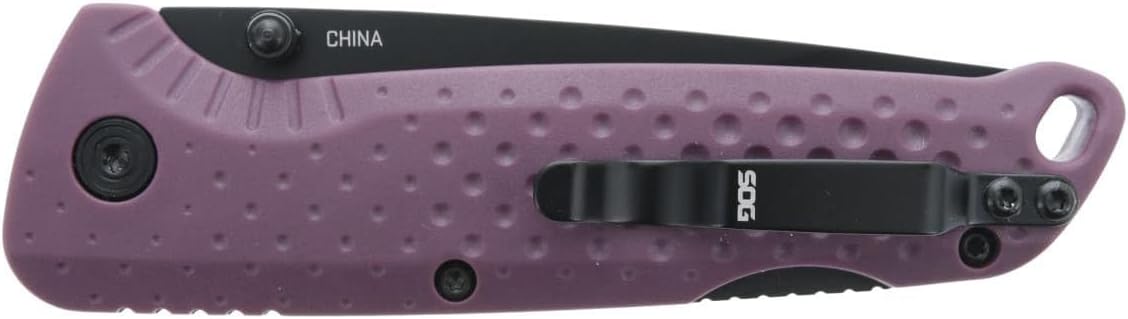 SOG Adventurer LB 3" Lightweight Portable Outdoor Folding Knife | CRYO 5CR15MOV Steel | GRN Handle | Lock-Back Mechanism