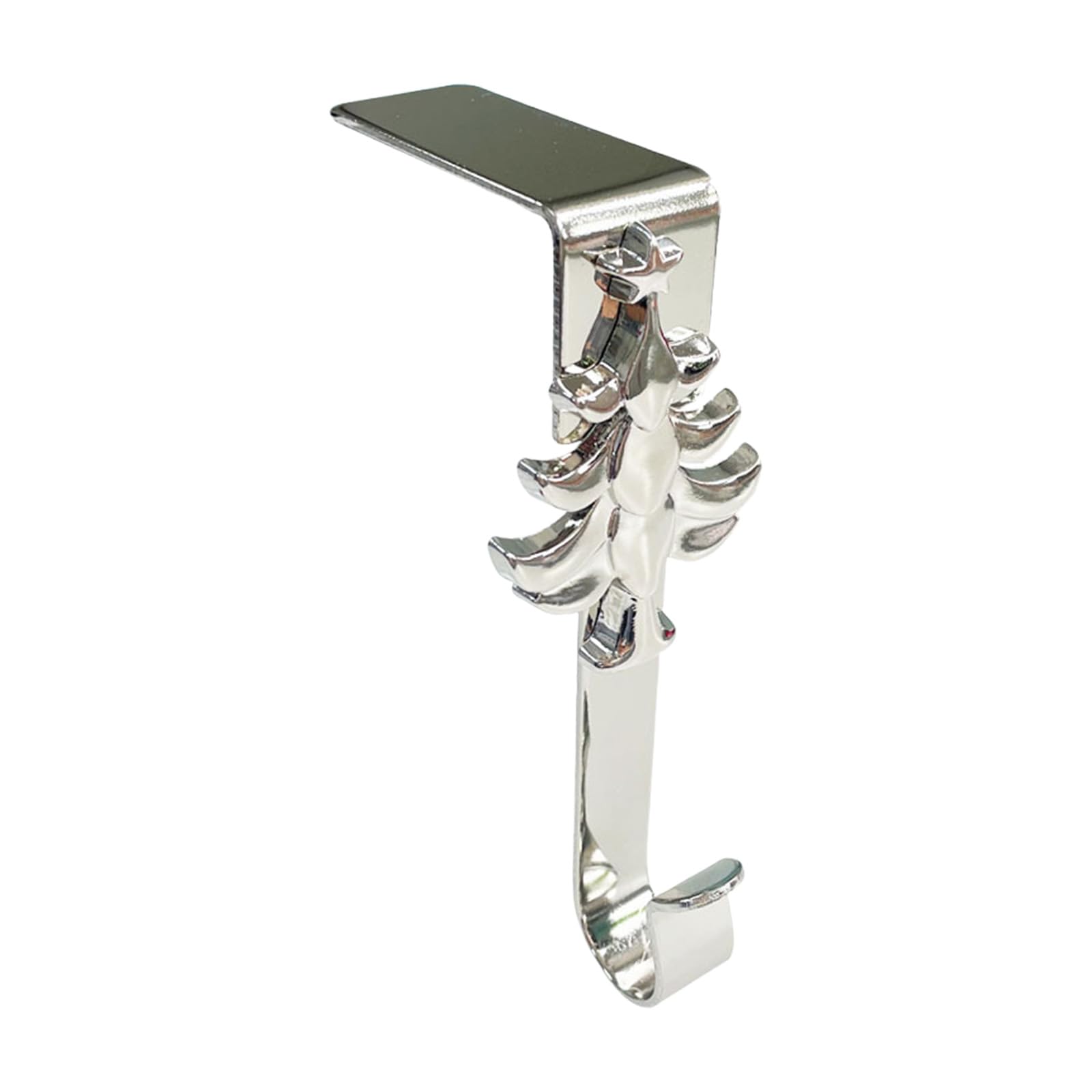 Msioytog Christmas Themed Wall Hook Metal Construction Hanger for Stocking Display and Home Organization Festival Season Storage Solution