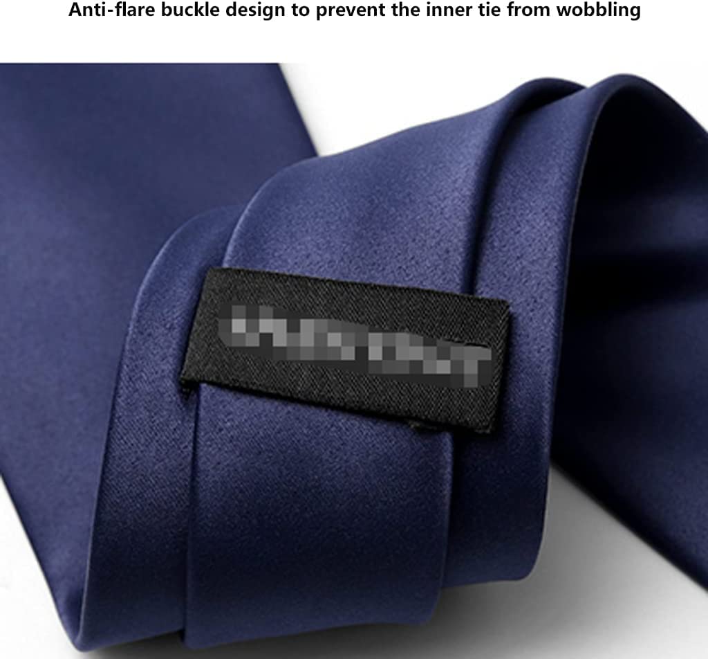Herrenkrawatten Einfache Luxuskrawatte Handgemachte Polyester-Streifenkrawatte Klassische Freizeit-Business-Krawatte Herrenkrawatten(Black)