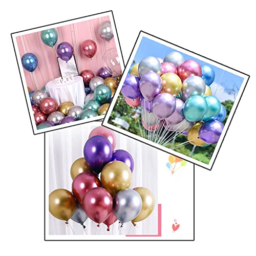 Image of Party Propz Multicolor Chrome Balloons Combo - 30Pcs Chrome Balloons for Birthday | Balloons for Party