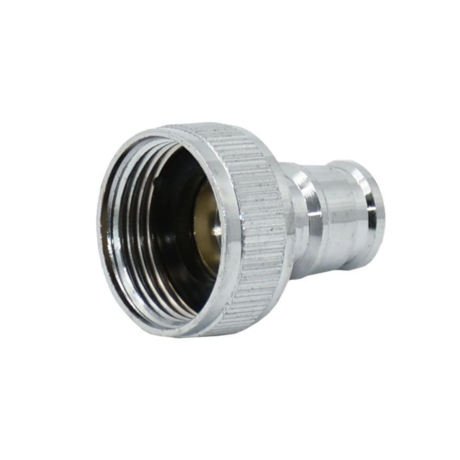 Adaptador de Conector de Utilidad Adaptador de Conector de Manguera Rosca Hembra de Latón Conector de 3/4 a 5/8 "Conector Rápido de Jardín Plateado Adaptador de Grifo Dere 20 Piezas/Plata