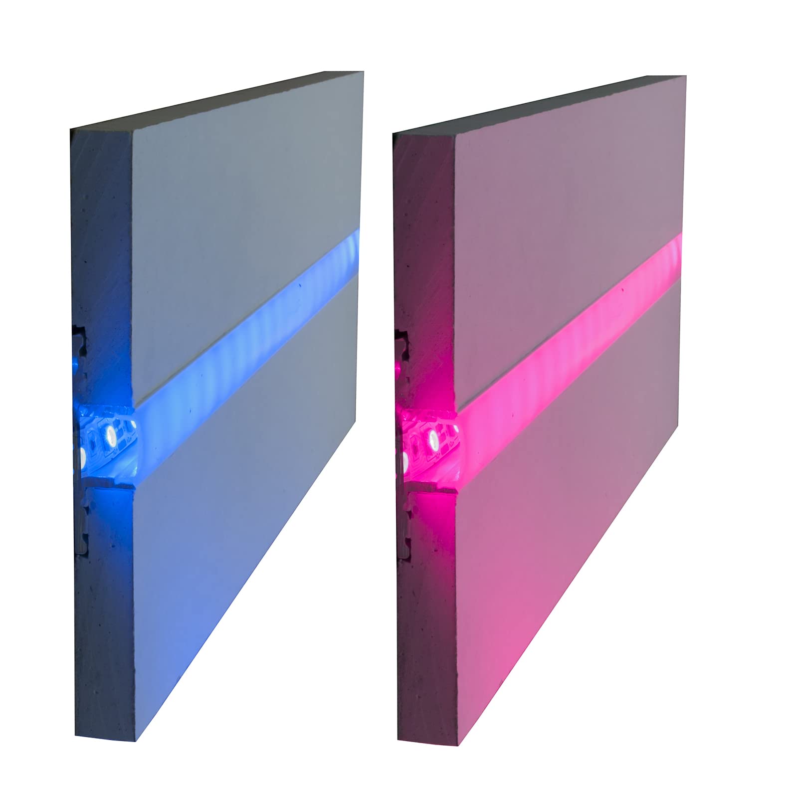 Planetitaly 4 tiras LED para techo o pared con adhesivo 3M IP20, de 2 m, para paneles de yeso y yeso