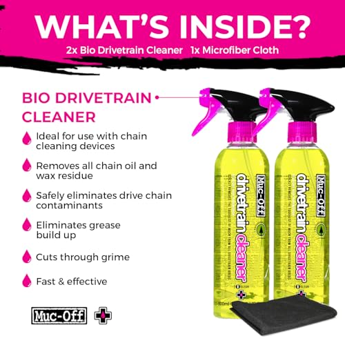 Image of Muc-Off Bio Drivetrain Cleaner | Effective Biodegradable Bicycle Chain Cleaner and Degreaser Spray | Suitable for All Types of Bike