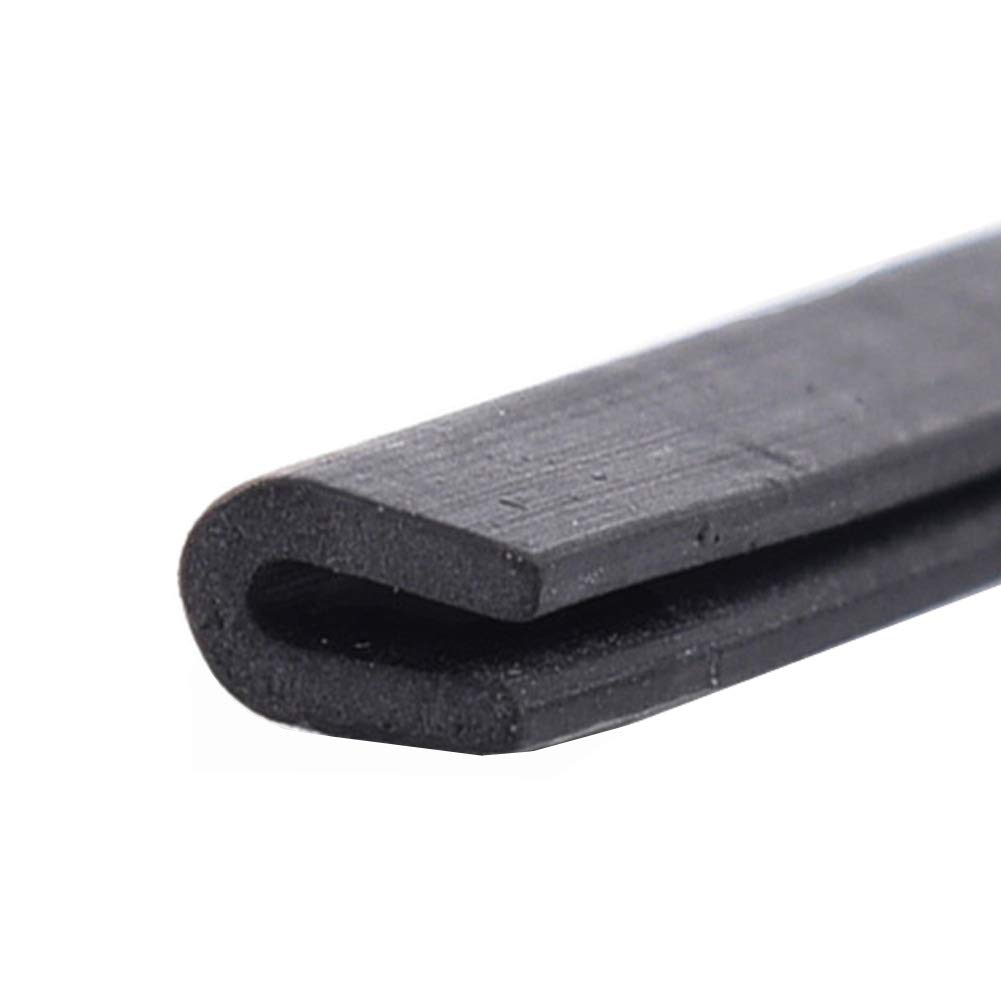 GOONSDS Rubber Edge Trim – Flexible U Channel Rubber Edge Protector for Sharp or Rough Surfaces, Easy to Install for Cars, Boats, Machinery and More,3x5mm,Length 5m/196inch