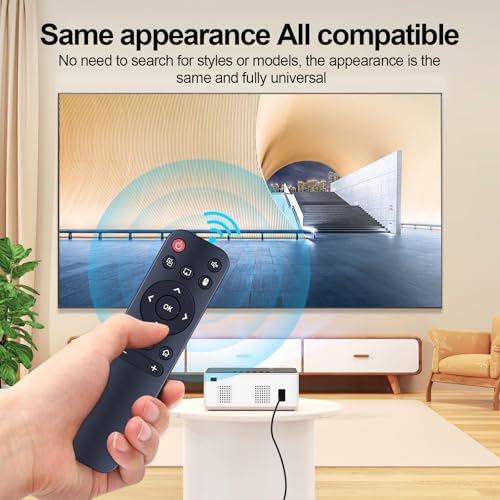 CLVIZCXOM Fernbedienung Ersatz Kompatibel mit HY300 HY320 HY300Pro Projektor, Kompatibel mit LQWELL/Global Verison Smart Fernbedienung