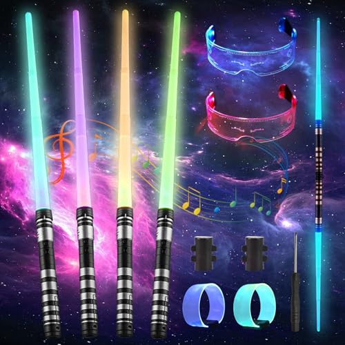 Sable de Luz para Niños,Sable de Luz,2 en 1 Sable de Luz de Star Wars,Espada Láser para Niños,Sable de Luz Juguete,para Niños,Adultos,Regalo de Cumpleaños de Halloween