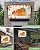 DecorLovee Outdoor TV Cover 80 to 85 Inches Weatherproof & Waterproof, Orange Pumpkins Fall Outdoor TV Enclosure with Remote Control Pocket, Thanksgiving Green Botanical TV Screen Protectors