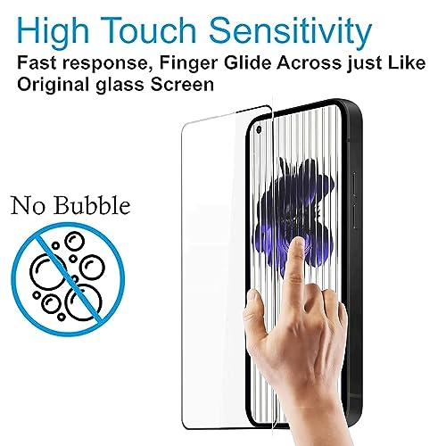 Image of HD Tempered Glass Screen Protector Compatible For Nothing Phone 1 5G With Edge To Edge Coverage And Easy Installation Kit