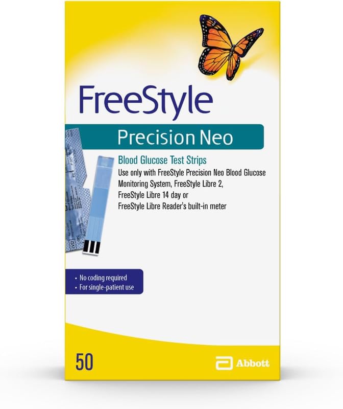 Cosmid Freestyle Precision Neo Blood Glucose Test Strips 50 Strips