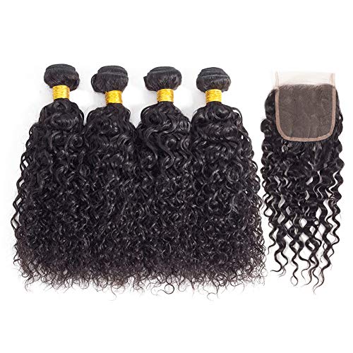 Brazilian Kinky Curly Virgin Hair Bundles with Closure 28 26 24 22+22, Brazilian Curly Hair Brazilian Virgin hair Kinky Curly with closure