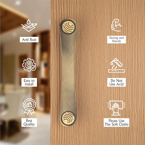 Image of COMPASS 12 inch Stainless Steel 304 Grade Main Door Handle | Door Handles for Main Door | Pull Handles for All The Doors of House | Office | Hotels, Antique Finish| 106