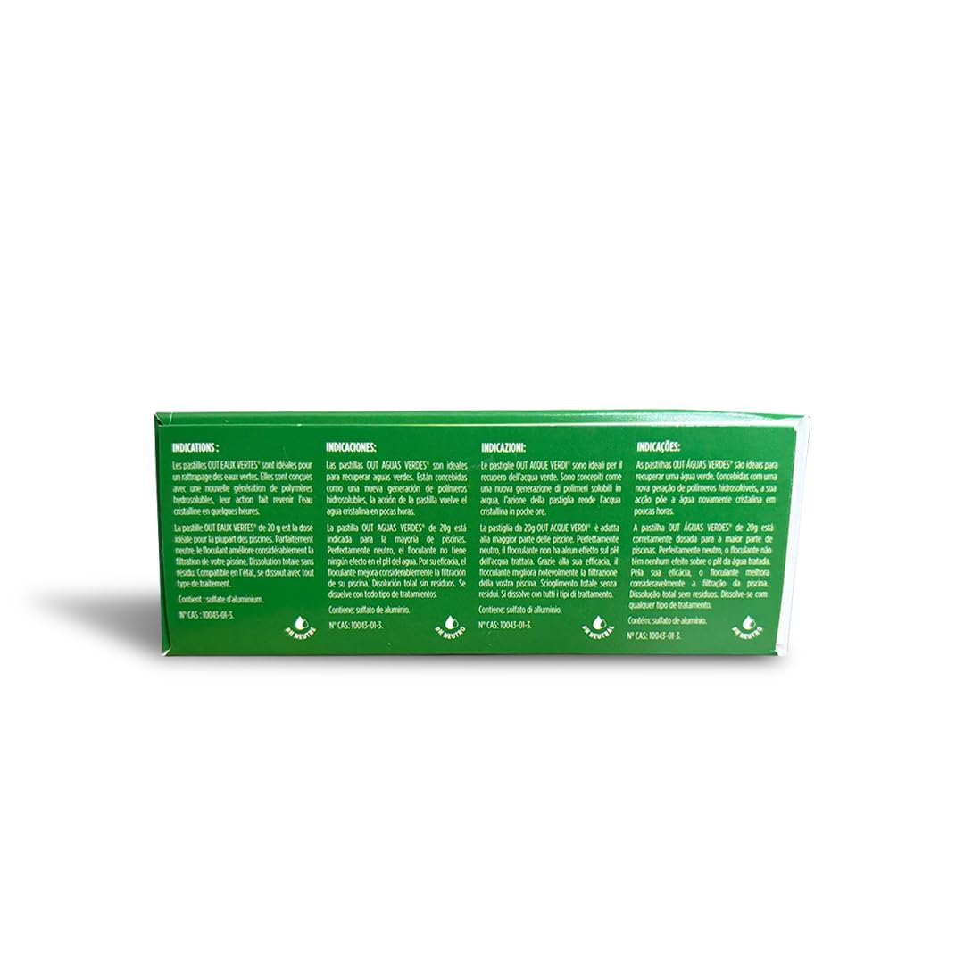 Gre 90147N - Stop Eaux Vertes, Lot de 6 Plaquettes de 20 g