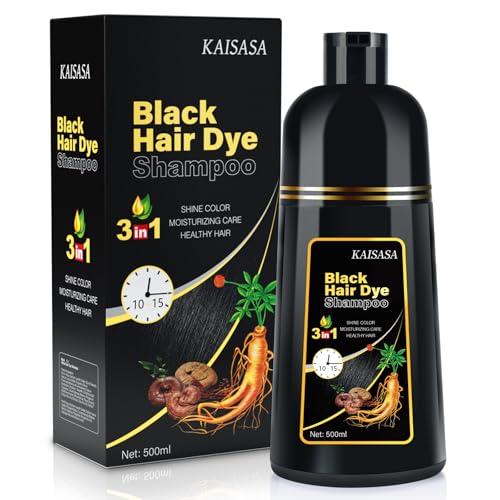 IIIMEIDU Hair Dye Shampoo for Gray Hair Coverage,...