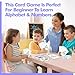 Go Fish Card Game, 80 Alphabet & Number Cards Oversize ABC 123 Memory Matching Game for Kids Learning, Party Game, Family Gathering, Game Night, Classroom Activities