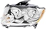 Gold Shrine For Jeep Compass Headlight Lamp 2011 2012 2013 Halogen Driver Left Side
