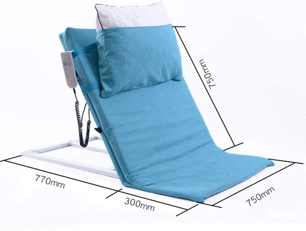 Respaldo de cama de elevación eléctrica, soporte de respaldo ajustable eléctrico para sentarse, ayuda para ancianos para cuello ortopédico, cabeza, soporte lumbar, cuña de cama para cuello ortopédic